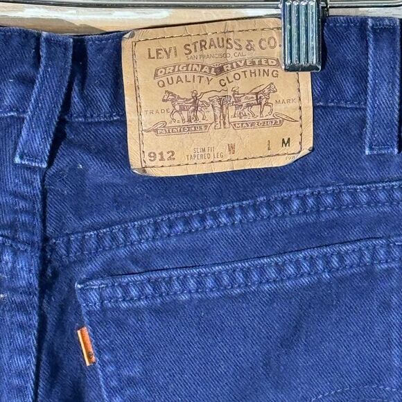 27w 90s USA Vintage Levi's 912 Orange Tab Women's Jeans - Picture 3 of 10
